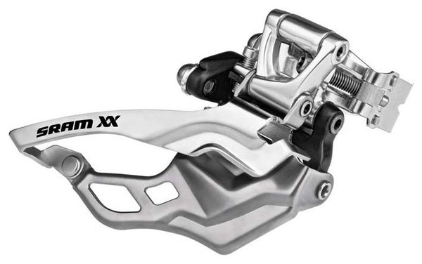 Deragliatore anteriore SRAM XX 2x10V Collarino Alto 34.9 mm Distribuzione Bassa