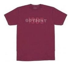 T-Shirt Manches Courtes Odyssey Overlap Bordeaux