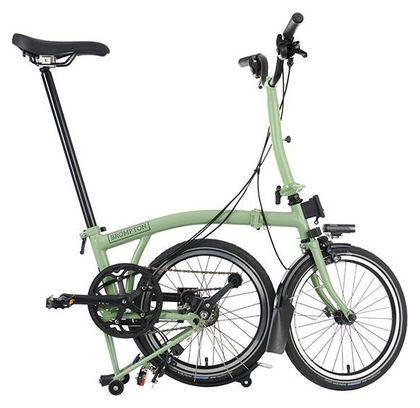 Brompton C Line Explore Mid Brompton 6V 16'' Matcha Green Folding Bike