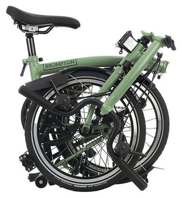 Brompton C Line Explore Mid Brompton 6V 16'' Verde Matcha Bicicleta plegable