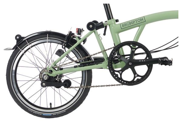 Brompton C Line Explore Mid Brompton 6V 16'' Matcha Green Folding Bike