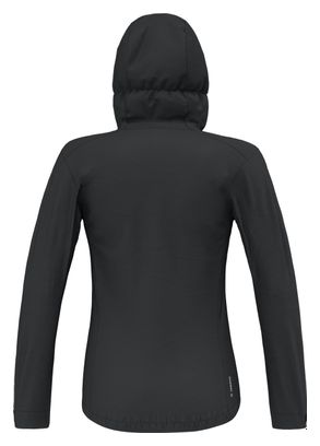 Giacca a conchiglia da donna Salewa Puez Aqua Black