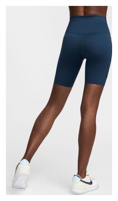 Pantalón corto Nike Go High Rise 8in Azul, Mujer