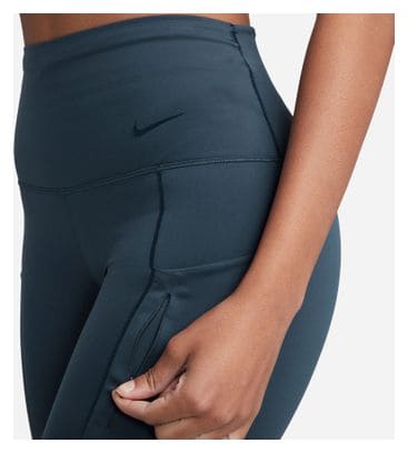 Pantalón corto Nike Go High Rise 8in Azul, Mujer