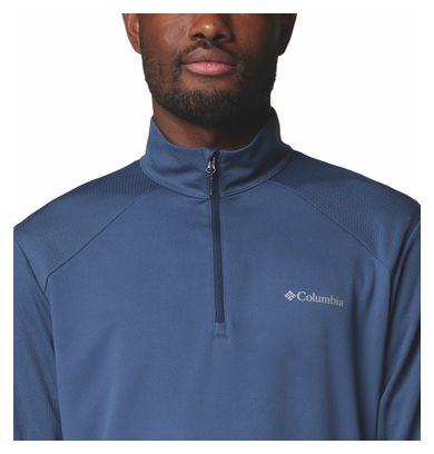 Columbia Tech 1/4 Zip Blau Technisches T-Shirt