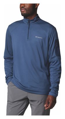 Columbia Tech 1/4 Zip Blau Technisches T-Shirt