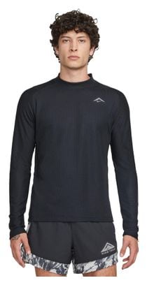 Nike Trail Langarm Trikot Schwarz Herren