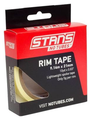 Stan's NoTubes - Fond de jante  Yellow Tape  21mm (10YD)