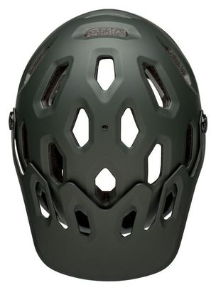 Casque avec Mentonnière amovible Bell Super 3R MIPS Vert Mat