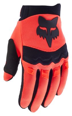 Gants Longs Fox Dirtpaw Junior Orange Fluo