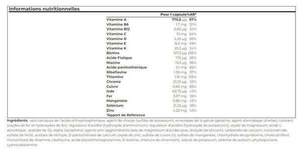 Vitamin Complex (60 Caps) - Biotech Usa -  Multivitamines