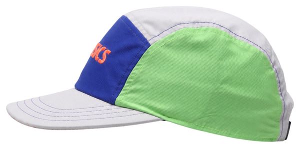 Cappellino Asics 5 Panel Paris Bianco/Blu/Verde