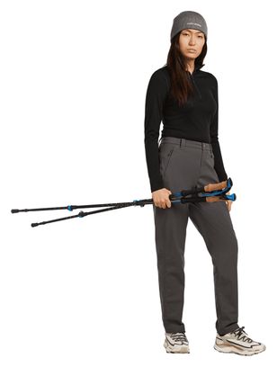 Camiseta interior mujer 1/2 cremallera Icebreaker Merino 200 Oasis Negro