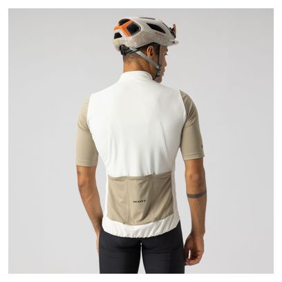 Maglia a maniche corte Scott Endurance bianco/beige da uomo