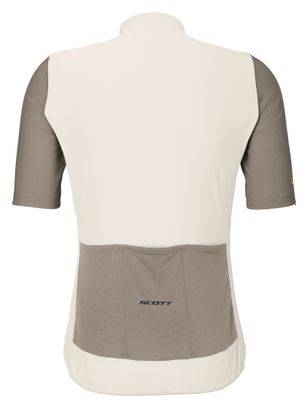 Maglia a maniche corte Scott Endurance bianco/beige da uomo
