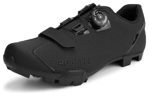 Chaussures De Velo VTT Rogelli R-400x MTB - Unisexe - Noir