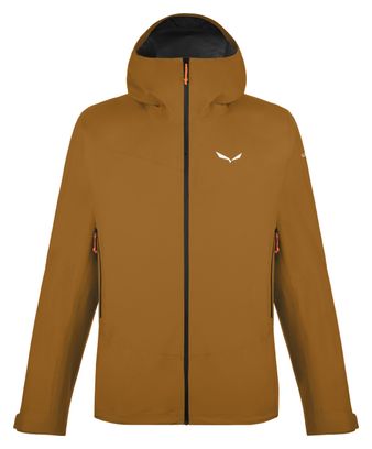 Waterdicht jack Salewa Puez Gore-Tex Paclite Bruin