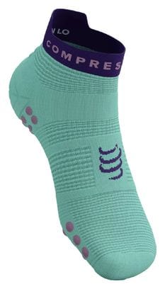 Compressport Pro Racing Socks v4.0 Run Low Azul claro / Morado