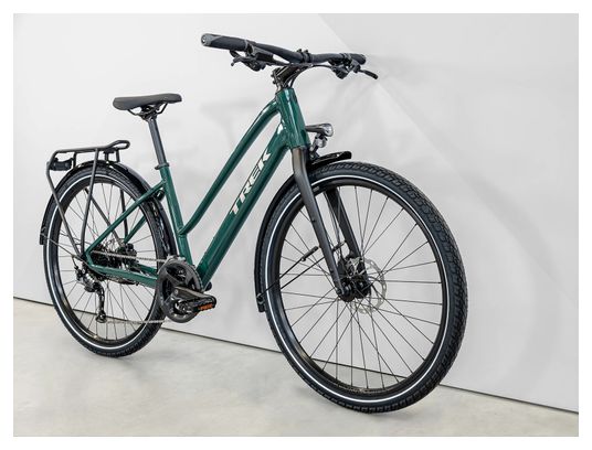 Produit Reconditionné - Vélo Fitness Trek Dual Sport 2 Equipped Stagger Shimano Acera / Altus 9V 650mm Vert 5e Gén