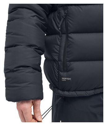 Chaqueta de plumón Haglöfs Rosson Down Hood negra para hombre