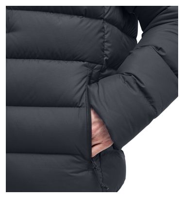 Chaqueta de plumón Haglöfs Rosson Down Hood negra para hombre