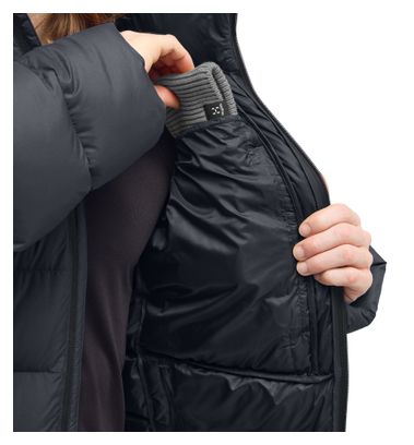 Chaqueta de plumón Haglöfs Rosson Down Hood negra para hombre