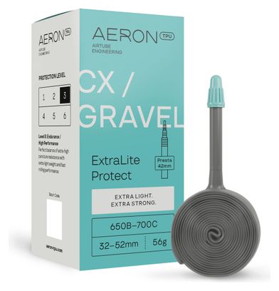 Verstärkter Schlauch Aeron TPU CX/Gravel ExtraLite Protect 650B-700C Presta 42 mm