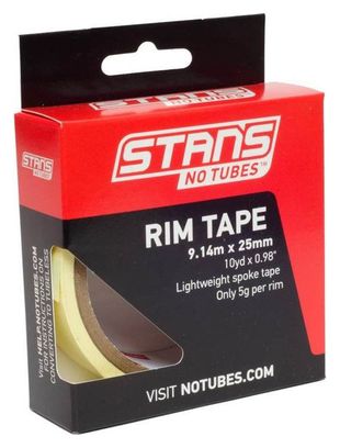 Stan's NoTubes - Fond de jante  Yellow Tape  25mm (10YD)