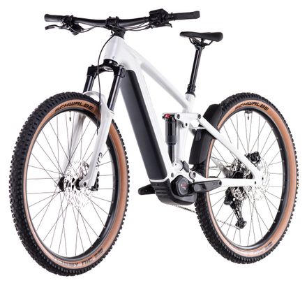 VTT Électrique Tout-Suspendu Cube Stereo Hybrid One44 Pro 800 Shimano Cues 11V 800 Wh 29'' Blanc Cotton Gris 2025