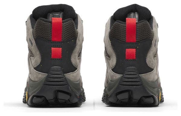 Merrell Moab 3 Mid Gore-Tex Wanderschuhe, grau/rot, für Herren