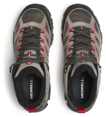 Merrell Moab 3 Mid Gore-Tex Wanderschuhe, grau/rot, für Herren