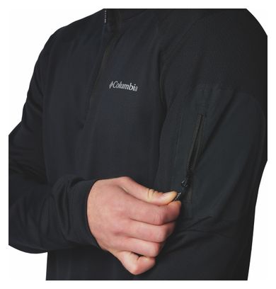 Columbia Tech 1/4 Zip T-Shirt Black