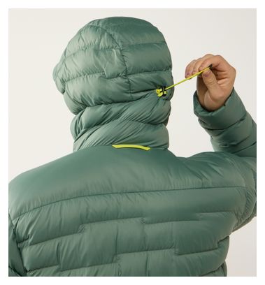 Chaqueta acolchada Haglöfs Roc Flash Down Hood verde para hombre