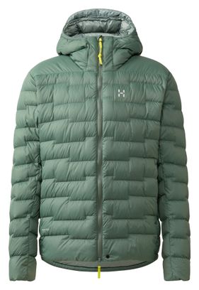 Chaqueta acolchada Haglöfs Roc Flash Down Hood verde para hombre