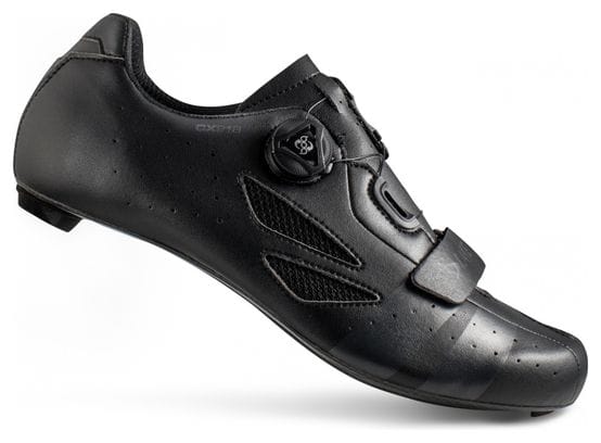 Chaussures de Route Lake CX218-X Noir / Gris - Version Large