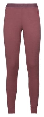 Odlo Natural 100% Merino Warm Lange Sporthose Rot Damen