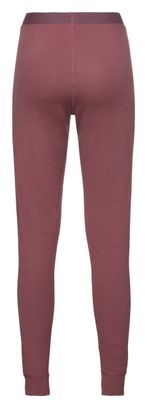 Odlo Natural 100% Merino Warm Lange Sporthose Rot Damen