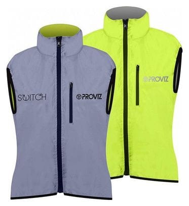 SWITCH JACKET M Veste sans manche réversible fluo/réfléchissant - Homme M - Proviz