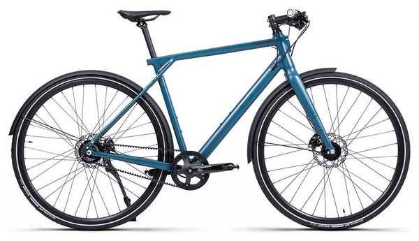 VELO URBAIN ELLIPSE M1 - COURROIE - SHIMANO ALFINE 8V - BLEU PETROLE