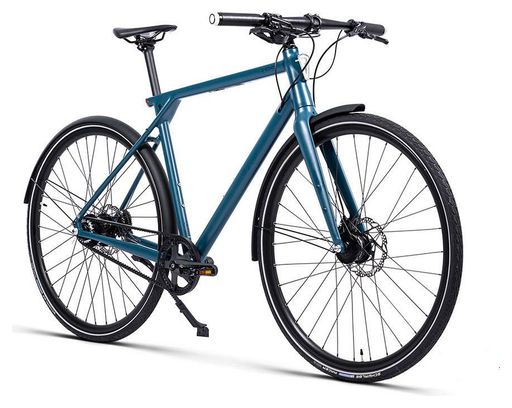 VELO URBAIN ELLIPSE M1 - COURROIE - SHIMANO ALFINE 8V - BLEU PETROLE