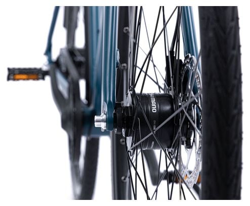 VELO URBAIN ELLIPSE M1 - COURROIE - SHIMANO ALFINE 8V - BLEU PETROLE