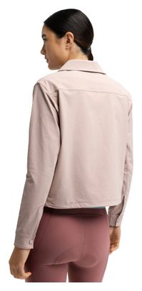 Surchemise été cyclisme gravel femme Emberly Brown Marron
