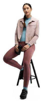 Surchemise été cyclisme gravel femme Emberly Brown Marron