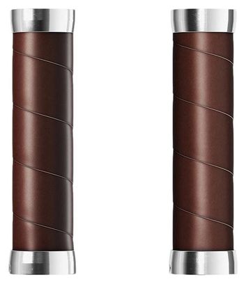 Paire de Grips Brooks Slender Leather Aged 130 / 130mm Marron Aged