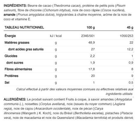 Barre protéinée 226ers Keto Noix de Coco 45g