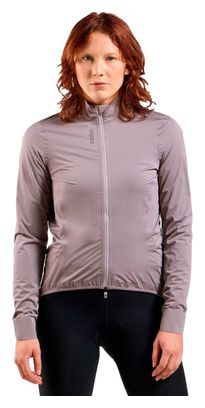 Damen Langarm Jacke Odlo Zeroweight Performance Knit Grau