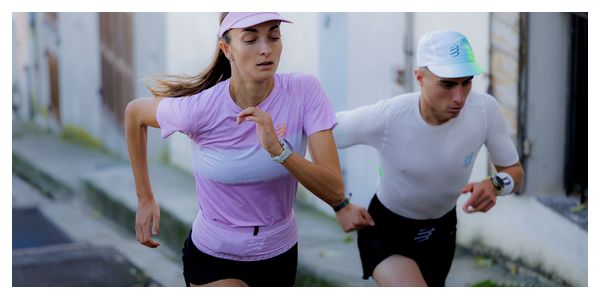 Cintura Compressport Free Belt 2.0 Rosa/Arancione