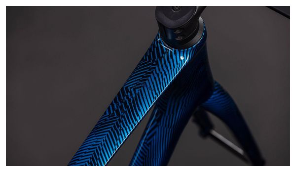 Kit Cadre Route Cube Litening AIR C:68X Bleu Grid 2026