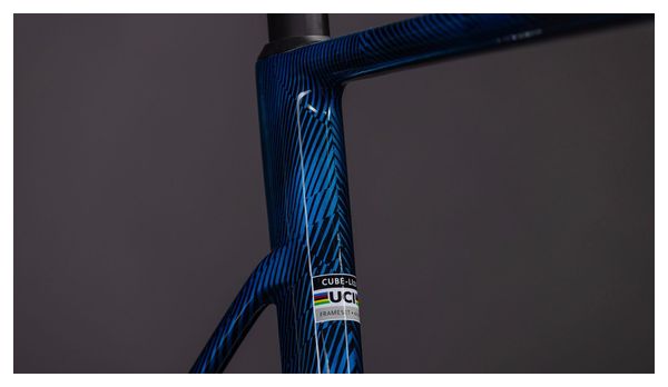 Kit Cadre Route Cube Litening AIR C:68X Bleu Grid 2026