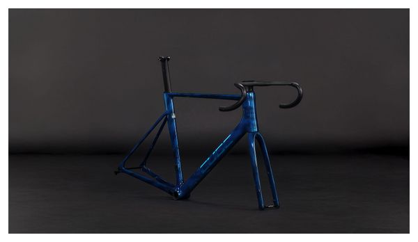 Kit Cadre Route Cube Litening AIR C:68X Bleu Grid 2026